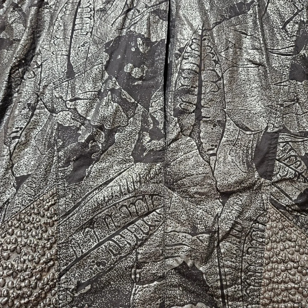 Black/Gray Casedei Collection Vintage 80s-90s Textured‎ Jacket & Skirt Size 10